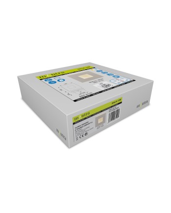 DALIA * APLIQUE CUADRADO 12W - BLANCO + BLANCO
